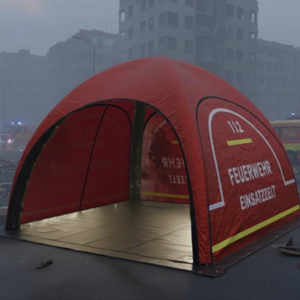 Schnelleinsatzzelt MAIN-ZELT 5x5 m,mit Bodenplane
