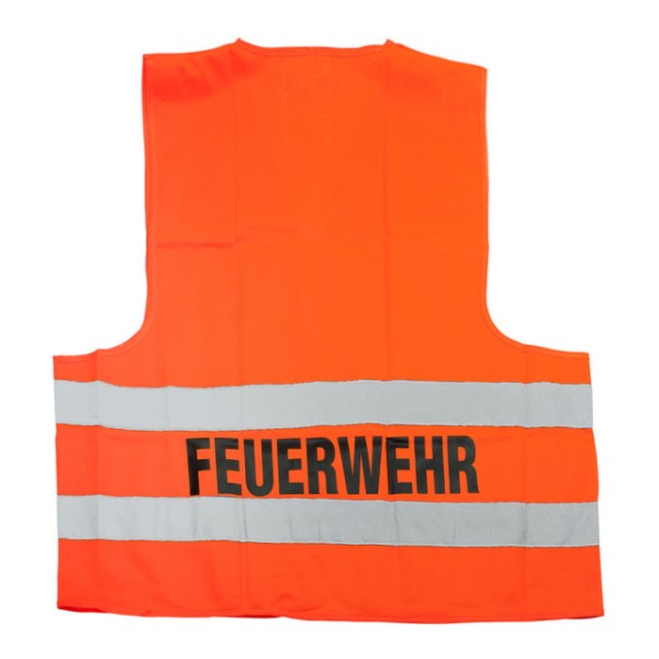 Warnweste, Klasse 2,leuchtorange,Aufschrift indv.