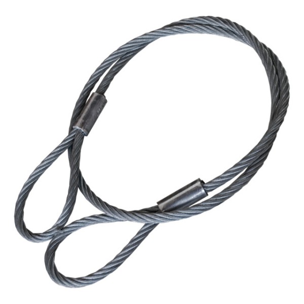 Drahtseil DIN EN 12385-4, Ø 16mm,7,5 m, Ösen