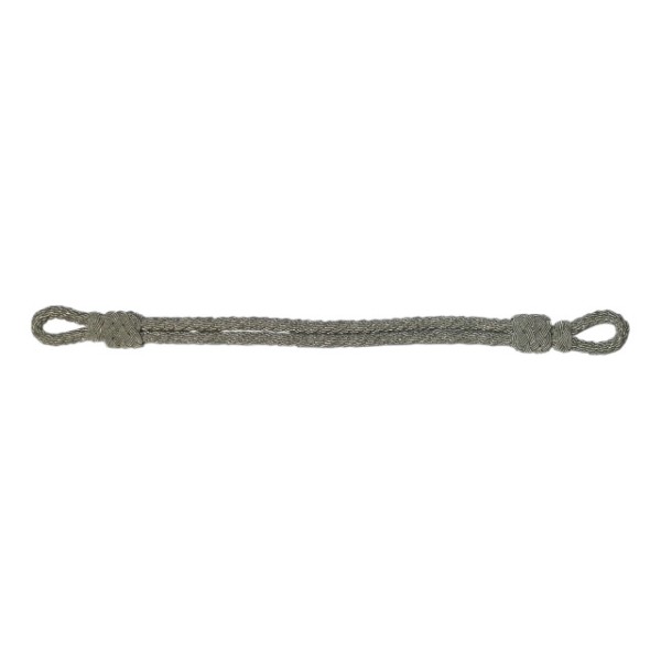Mützenkordel, silberfarbig, 8 mm, Aluminiumdraht